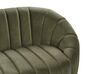 Sofa Set Samtstoff dunkelgrün 6-Sitzer MALUNG_884253
