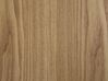 Világosbarna fa franciaágy éjjeliszekrényekkel 160 x 200 cm ZEN_882004