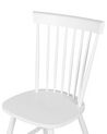 Zestaw 2 krzeseł do jadalni drewniany biały BURGES_793401