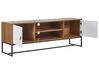 TV Stand Light Wood with White NUEVA_787488