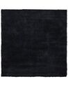 Fekete hosszú szálú szőnyeg 200 x 200 cm DEMRE_714786