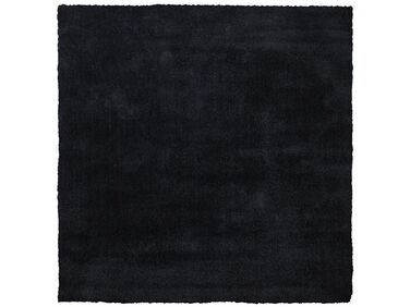 Vloerkleed polyester zwart 200 x 200 cm DEMRE