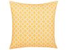Set of 2 Outdoor Cushions 40 x 40 cm Yellow ASTAKOS_771021