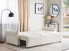 Boucle Sofa Bed with Storage White KRAMA_887853