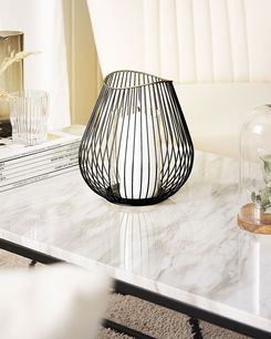 Lyhty metalli musta 22 cm THURSTON