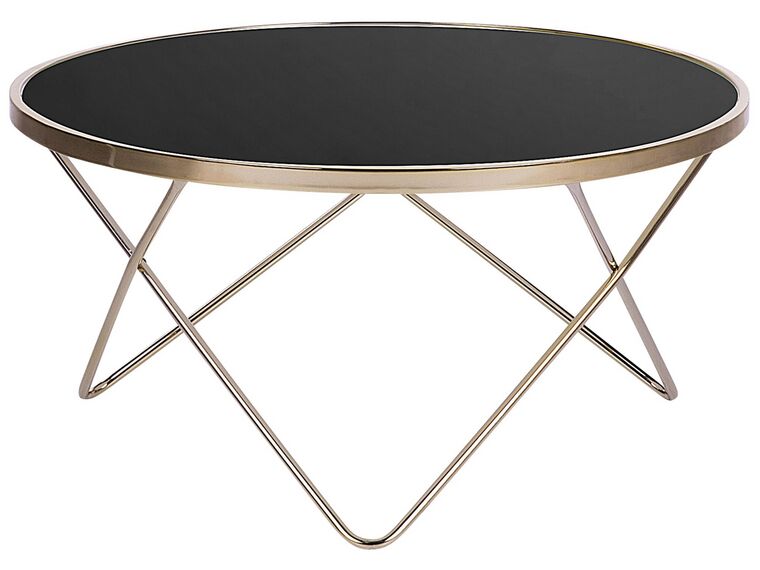 Coffee Table Black with Gold MERIDIAN II_758948