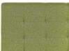 Dobbeltseng i stof med opbevaring 180 x 200 cm grøn LA ROCHELLE_832987