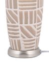 Lámpara de mesa de cerámica beige TRAISEN_790820