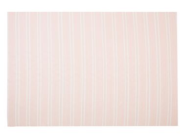 Tappeto da esterno rosa in tessuto 140x200cm AKYAR