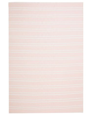 Vloerkleed polyester roze 140 x 200 cm AKYAR