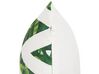 Set of 2 Outdoor Cushions Chevron 45 x 45 cm White and Green BRENTO_776270