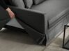 3 Seater Fabric Sofa Dark Grey GILJA _759592
