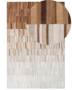 Matto lehmännahka beige 140 x 200 cm YAGDA