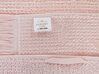 Lot de 9 serviettes de bain en coton rose pastel ATIU_843378