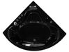 Hoekbad whirlpool LED zwart 205 x 146 cm TOCOA_780818