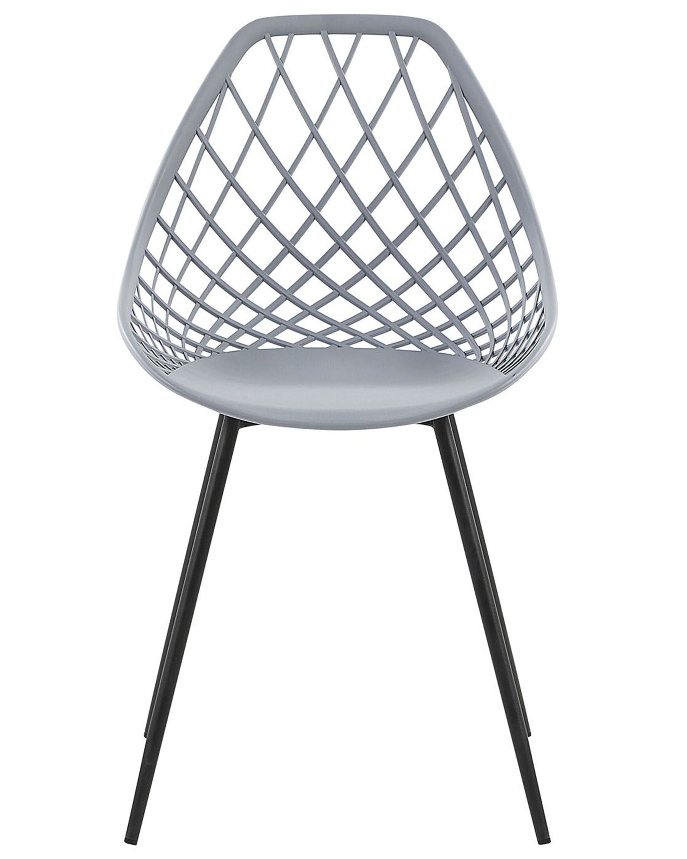 Esszimmerstuhl hellgrau 2er Set CANTON | Beliani.de