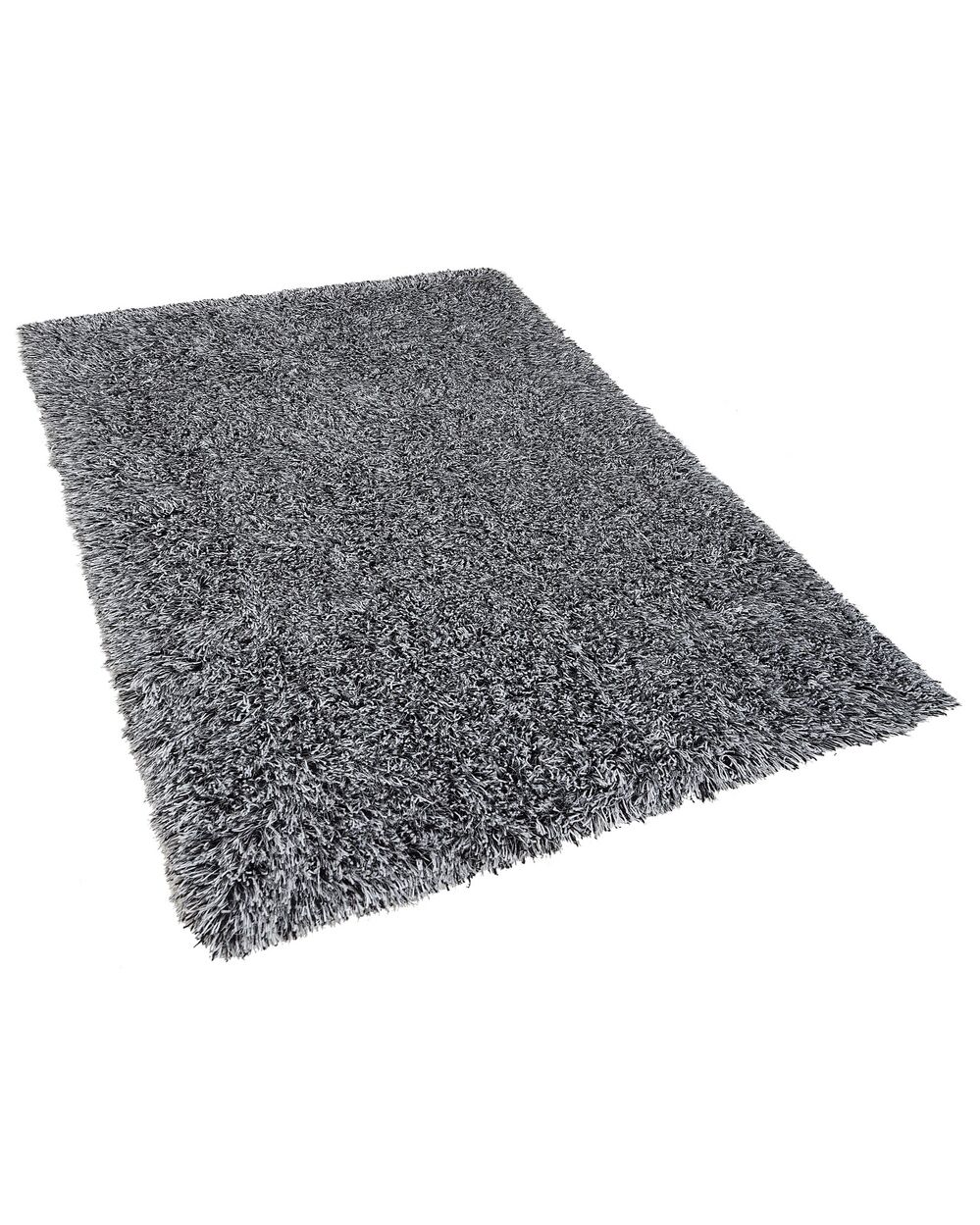 Shaggy Area Rug 160 x 230 cm Black and White CIDE Beliani.co.uk