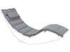 Sun Lounger Pad Cushion Grey BRESCIA_746516