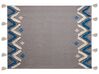Decke Baumwolle grau 130 x 180 cm geometrisches Muster KOTTAYAM_829399
