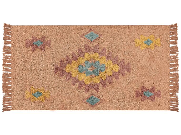 Bavlnený koberec 80 x 150 cm oranžová IGDIR_839634