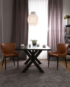 Tuoli keinonahka kullanruskea 2 kpl SOLANO Tuoli keinonahka kullanruskea 2 kpl SOLANO