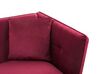 3-sits soffa sammet vinröd FREDERICA_766618