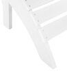 Garden Chair with Footstool White ADIRONDACK_809490