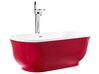 Bañera de acrílico rojo/blanco/plateado 170 x 77 cm TESORO_779075