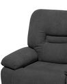Fabric Manual Recliner Chair Grey BERGEN_710007