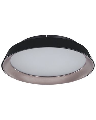 Metal LED Ceiling Lamp Black BILIN