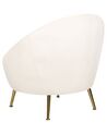 Velvet Accent Chair White LANGA_897260