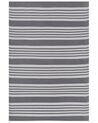 Venkovní koberec 120 x 180 cm šedý a bílý DELHI_766389
