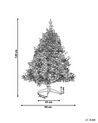 Künstlicher Weihnachtsbaum schneebedeckt 120 cm weiß TOMICHI_813106