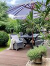 Set da giardino grigio con tavolo e 6 sedie CASCAIS_809924