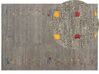 Tapis gabbeh en laine 160 x 230 cm gris SEYMEN_856083