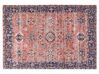Cotton Area Rug 140 x 200 cm Red and Blue KURIN_862992