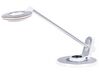 Metal LED Desk Lamp with USB Port Silver and White CORVUS_854194