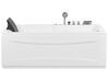 Whirlpool Badewanne weiß rechteckig mit LED 169 x 81 cm links ARTEMISA_821378