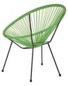 Set of 2 PE Rattan Accent Chairs Green ACAPULCO II_795212