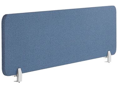 Przegroda na biurko 160 x 40 cm niebieska WALLY