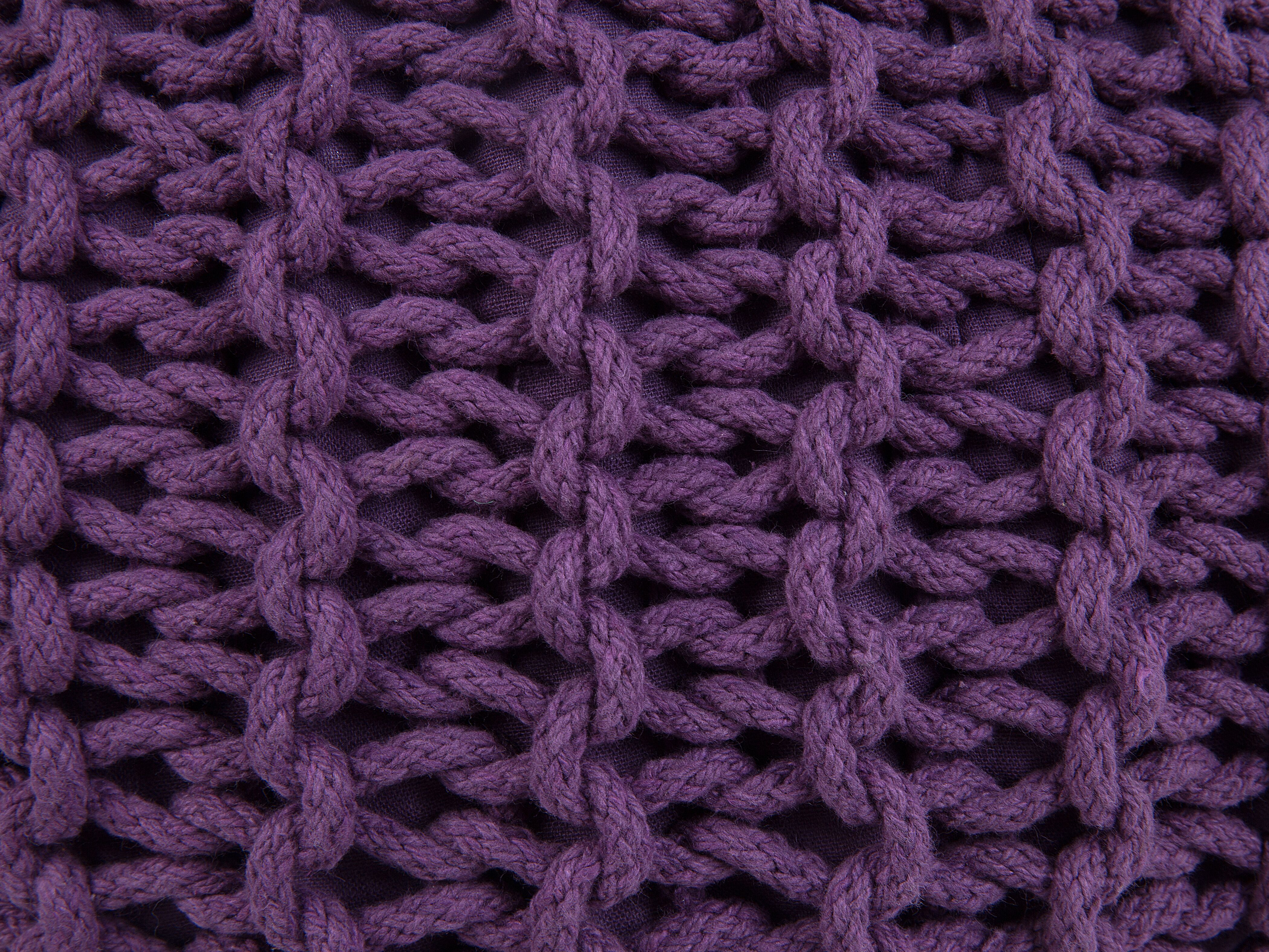 Puf 50 x 35 cm fioletowy CONRAD