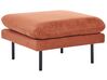 Conjunto de sofás 5 lugares com repousa-pés em tecido castanho dourado VINTERBRO_907086