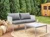 2 Seater Convertible Garden Sofa Set Light Grey TERRACINA_863605