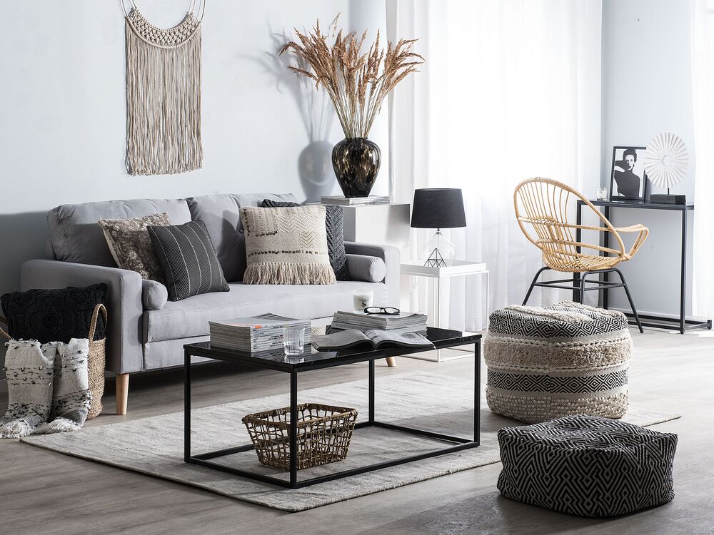 Sofa 2-osobowa jasnoszara KALMAR