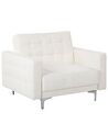 Faux Leather Armchair White ABERDEEN_739504