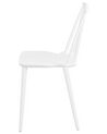 Spisebordsstol hvid plast sæt af 2 VENTNOR_707002