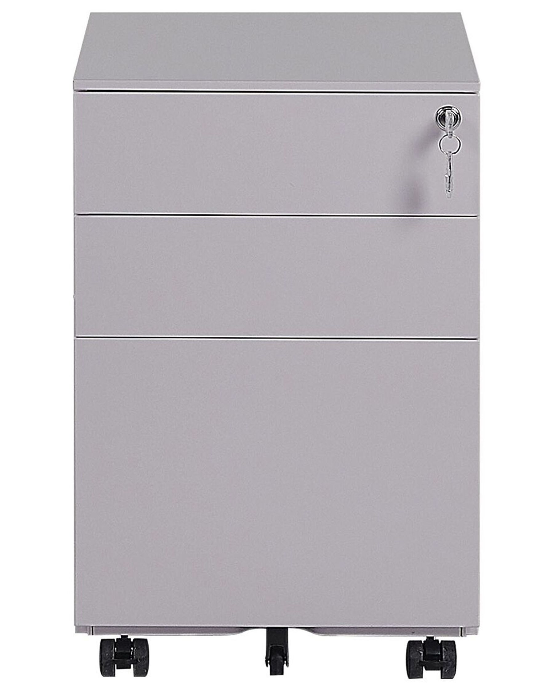 Aktenschrank Chromstahl grau CAMI | Beliani.de