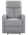 LED Recliner Chair with USB Port Grey SOMERO_788748