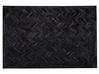 Kožený koberec 140 x 200 cm čierny BELEVI_720924