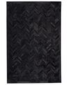 Koberec kožený černý 140 x 200 cm BELEVI_720924